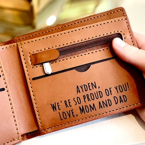Elementary Boy Gifts Personalized Young Boys Gifts Kids Wallet Kids Billfold Boys Leather Wallet Boys Wallet Elementary Son Gift from Mom