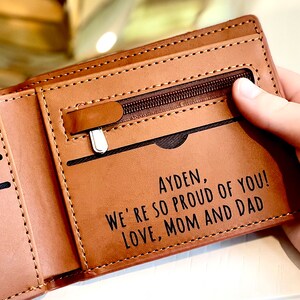 Elementary Boy Gifts Personalized Young Boys Gifts Kids Wallet Kids Billfold Boys Leather Wallet Boys Wallet Elementary Son Gift from Mom