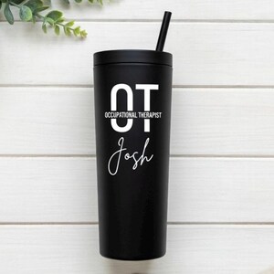 Regalos de terapia ocupacional, vaso de terapia ocupacional, asistente de terapia ocupacional, regalo para estudiantes de fisioterapia, regalo de graduación de fisioterapeuta imagen 2