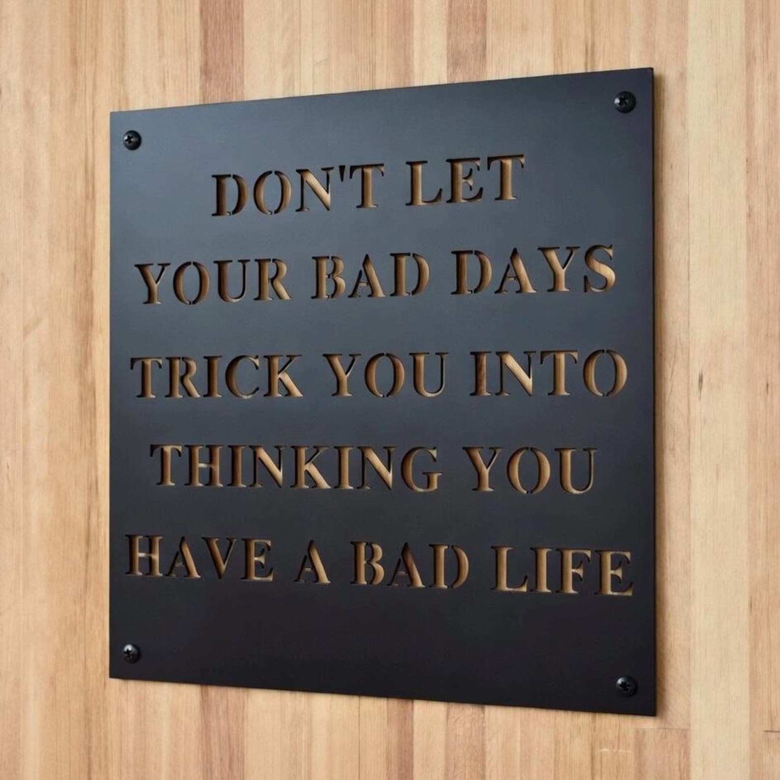 Sign Rod Quotes Custom Quote Sign, Custom Metal Sign, Inspirational Sign, Laser Cut ...