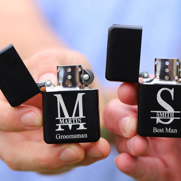 Groomsmen Lighter, Personalized Groomsmen Gift, Groomsman Gift, Groomsmen Proposal, Groom Gift, Engraved Groomsmen Gift Personalized Lighter