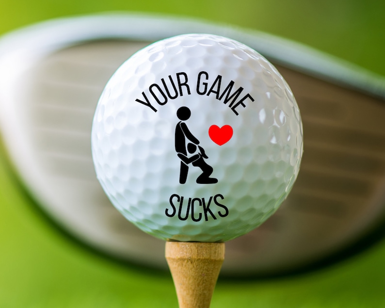 Personalized Golf Balls Funny Text Golf Ball Gag Gifts for Etsy