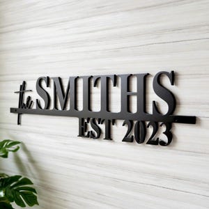 Personalized Family Name Metal Sign, Last Name Plaque, Custom Name Sign, Metal Address sign, Metal Family Sign, wedding, established sign