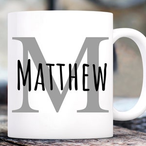 Custom Coffee Mug for Men, Custom Coffee Cup, Custom Mug, Initial Coffee Mug, Personalized Coffee Mug, Personalized Coffee Cup for Guys Gift