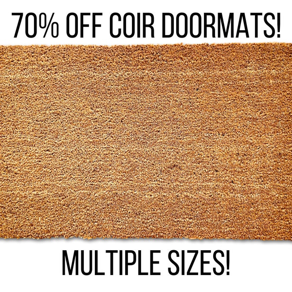 Blank Coir Doormat, Coir Door Mat, Front Door Mat, Welcome Mat, Outdoor Door Mat, Blank Doormat, Plain Doormat, No Design, Bulk Doormats