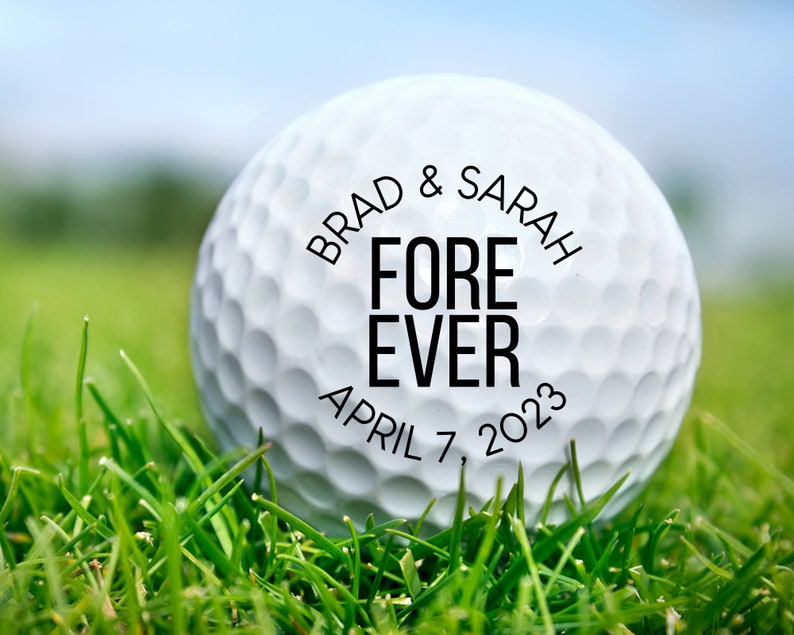 Fore Ever Custom Golf Ball Wedding Favors for Guests Bulk Etsy