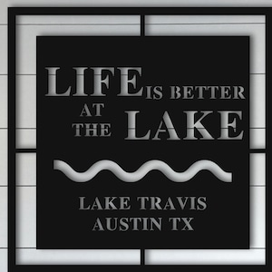 Personalized Lake House Sign, Custom Lake House, Metal Lake House Sign, Lake Name, Family Name Sign for Lake House, Personalized Name Sign