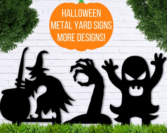 Halloween Metal Yard Signs, Halloween Yard Stake, Halloween Lawn Decor, Halloween Outside Decor, Scary Halloween Decorations, Scary Yard