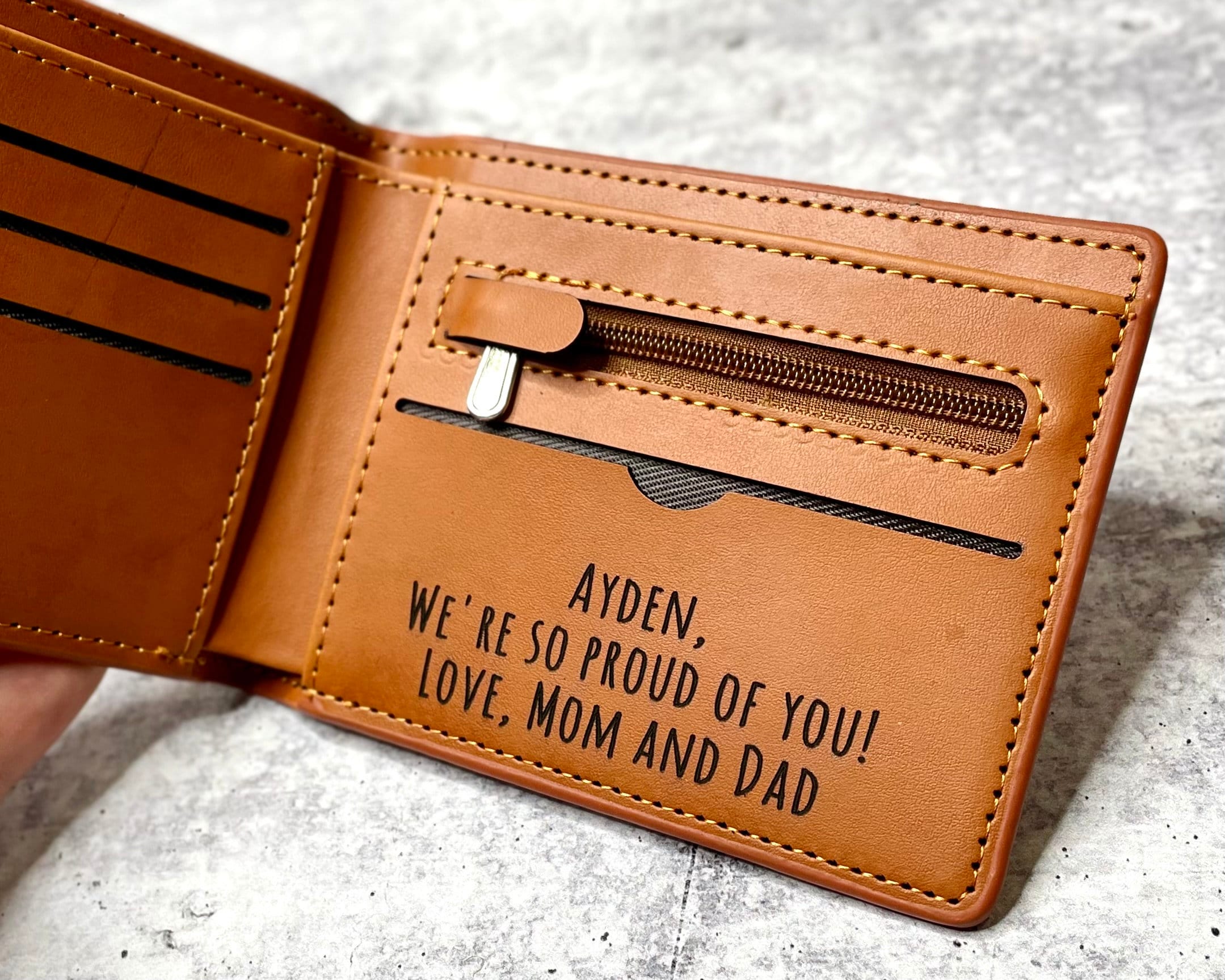Kids Personalized Wallets, Wallet for Son, Gift from Mom to son
