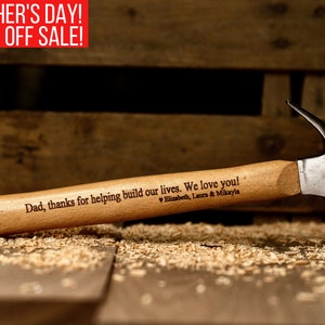 Personalized Hammer for Dad, Fathers Day Gift, Personalized Gift from Kids, Engraved Hammer, Father's Day, Dad Birthday Gift for Dad Gifts
