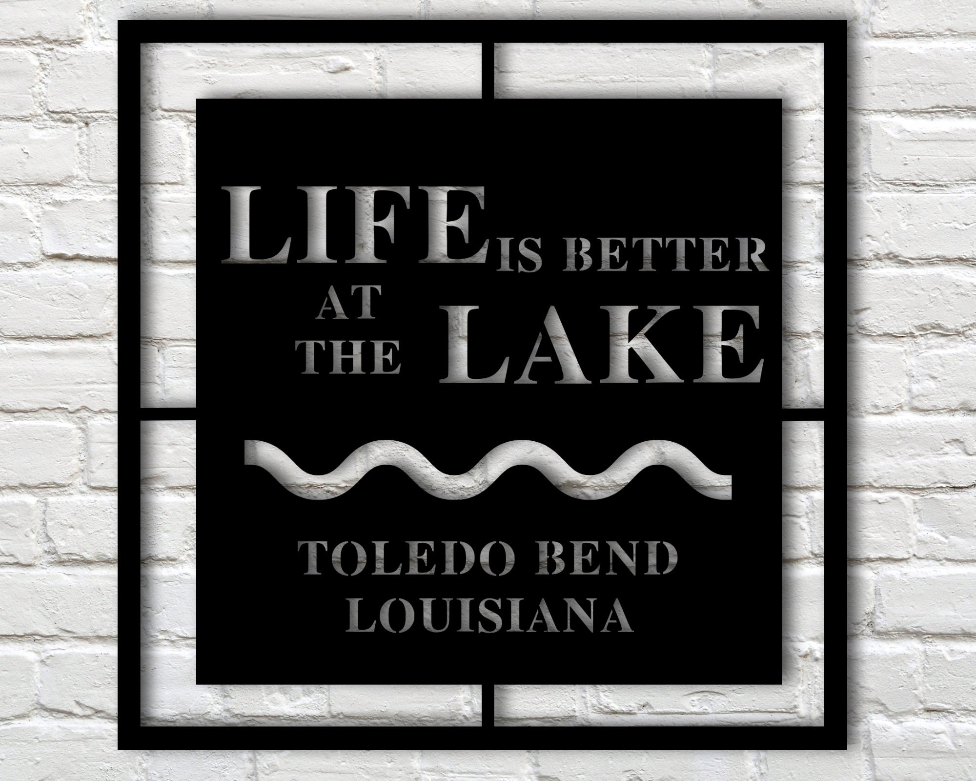 Personalized Lake House Sign Custom Lake House Metal Lake Etsy