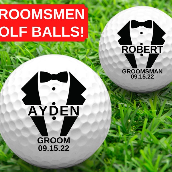 Personalized Groomsmen Golf Balls, Groomsmen Golf Gifts, Groomsmen Gifts, Groomsmen Gifts Personalized, Groomsman Gift, Groomsman Golf Balls