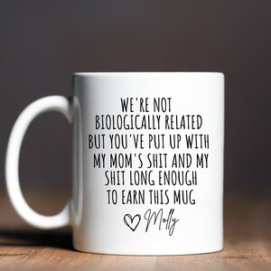 Personalized Step Dad Gift For Step Dad Mug, Bonus Dad Step Fathers Day Gift From Daughter Son Kids, Funny Stepdad Birthday Coffee Cup image 2