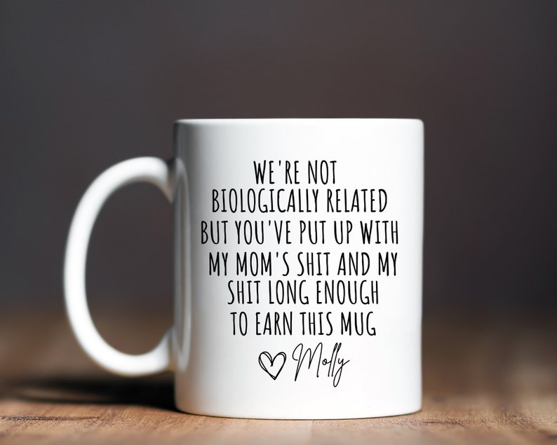 Personalized Step Dad Gift For Step Dad Mug, Bonus Dad Step Fathers Day Gift From Daughter Son Kids, Funny Stepdad Birthday Coffee Cup image 2