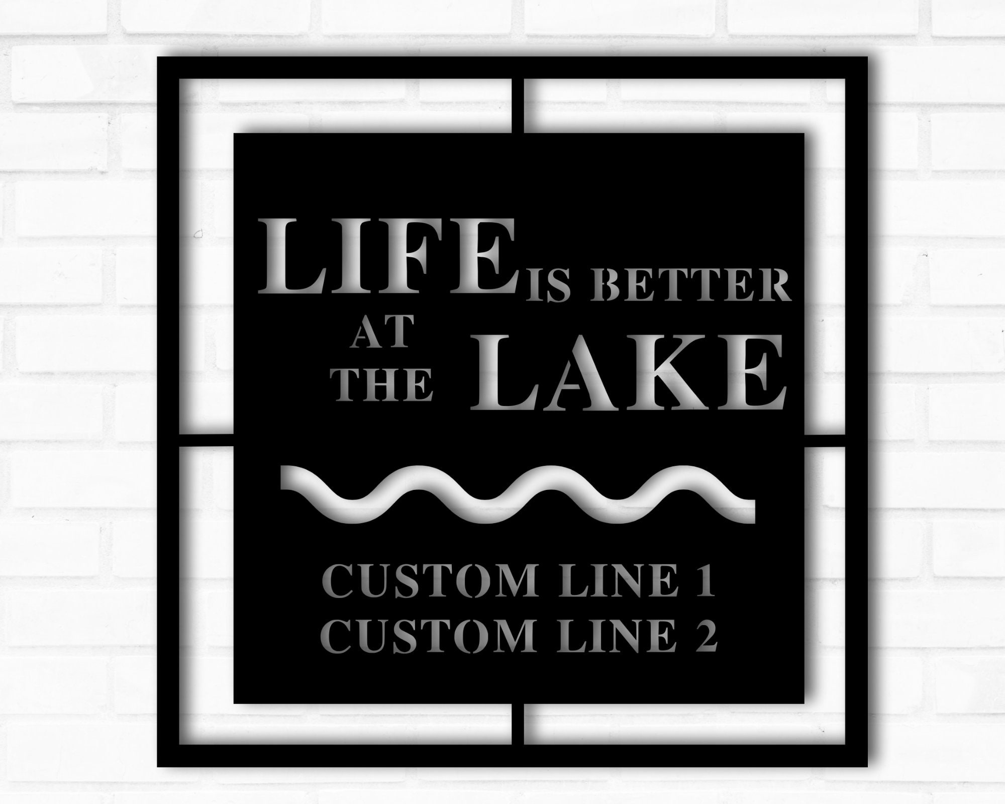 Personalized Lake House Sign Custom Lake House Metal Lake Etsy