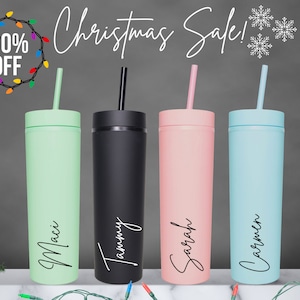 Personalized Tumbler with Straw and Lid, Christmas Gift for Mom Daughter Coworker, Cyber Week Christmas Sales, Custom Tumbler, Best Sale