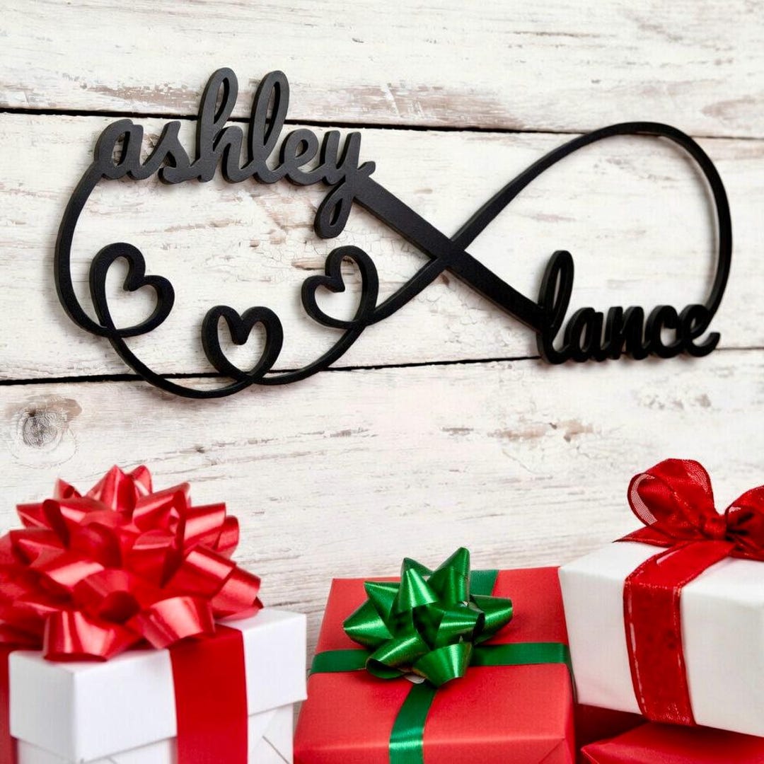 Infinity Sign Custom Personalized Metal Infinity Sign, Infinity Name Sign, Custom Infinity ...