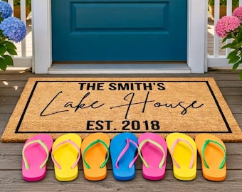 Lake House Doormat, Lakehouse Doormat, Lake Life Doormat, Custom Lake House Doormat, Lake House Decor, Lake House Sign, Life at the Lake