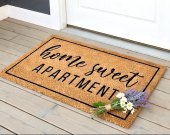 Home Sweet Apartment Doormat, Welcome Mat, Housewarming Gift, Welcome Doormat, Funny Doormat, Cute Doormat, Front Door Mat, Home Sweet Home