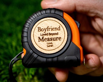 Loved Beyond Measure Personalized Tape Measure, Valentines Day Gift for Boyfriend, Personalized Gifts for Him, Boyfriend Gift, Husband Gift