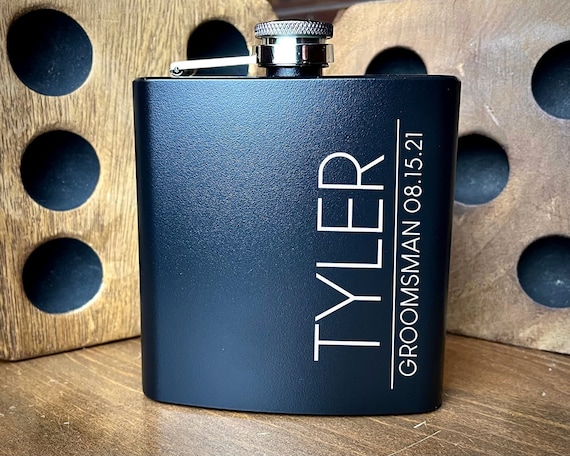 Personalized Groomsmen Flasks, Groomsman Gift, Flask for Groomsmen