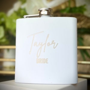 Bachelorette Flask Set- 10 Bride Tribe Disposable Flasks and 2 Bride to Be Flask