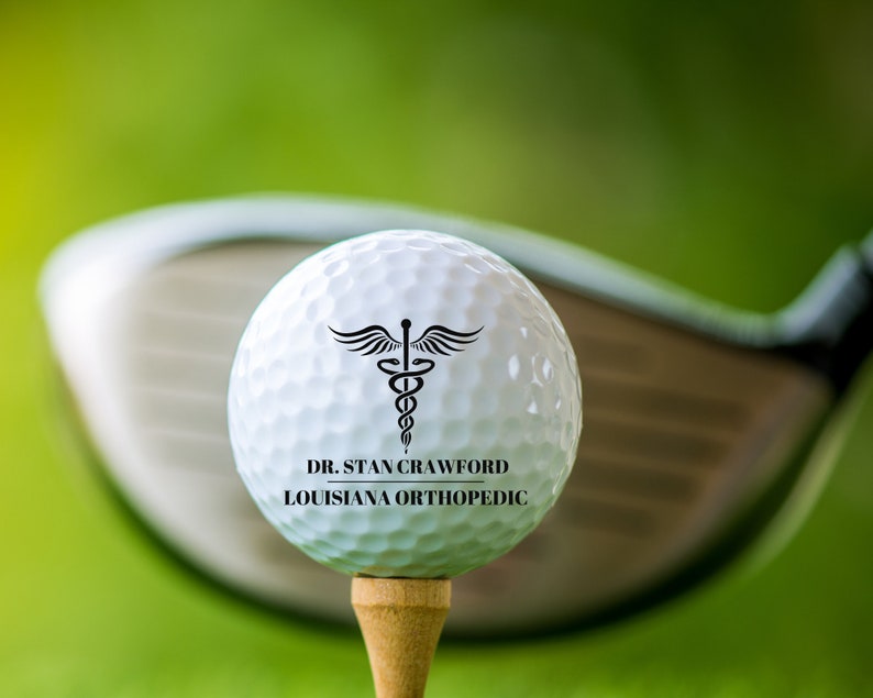 Caduceus Medical Doctor Golf Ball Gifts, Doctor Golf Ball, Custom Dr ...