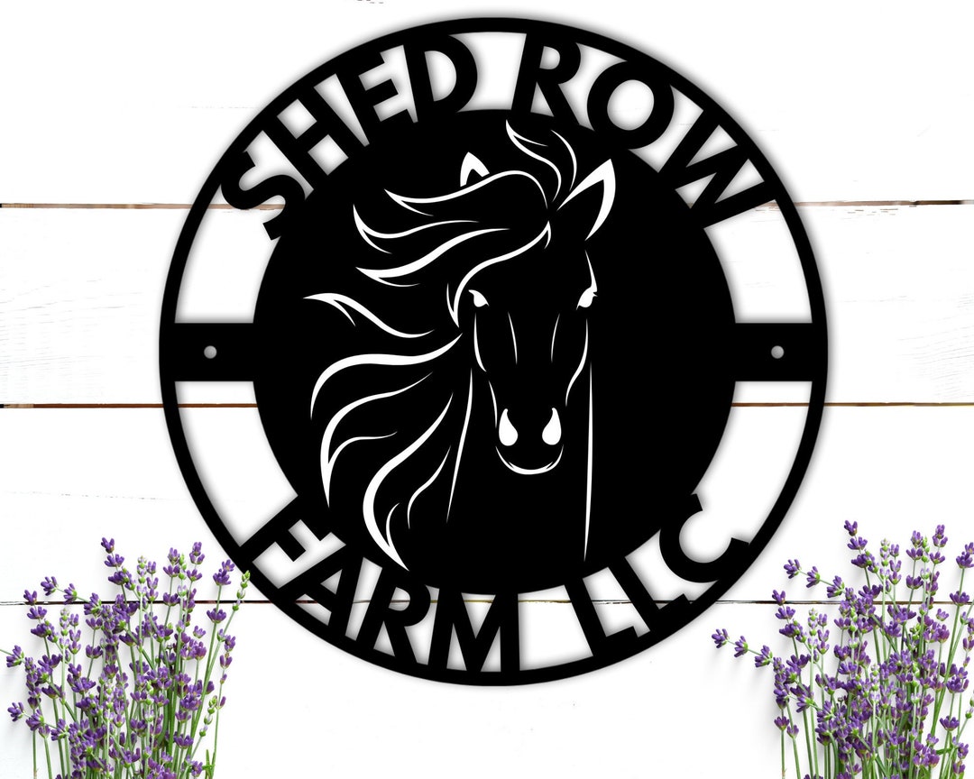 Custom Horse Sign Metal Sign for Farm Metal Farm Sign Horse Etsy