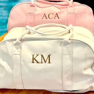 Monogrammed Duffle Bag, Baby Bag, Monogrammed Weekender Bags, Hospital Bag, Monogrammed Duffle Bag, Custom Name Weekender Bags, duffle image 1