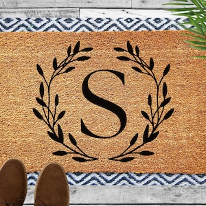 Initial Doormat, Gift for Her, Wedding Gift, Housewarming Gift, Newlywed Gift, New Home Gift, Closing Gift, Custom Doormat, Couples Gift