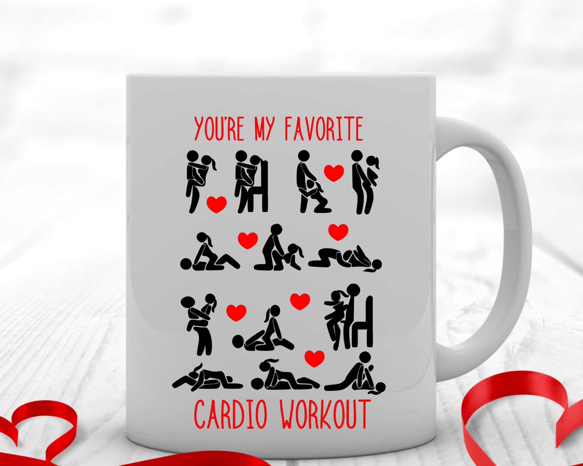 Youre my favorite cardio workout coffee mug,Youre my favorite cardio workout mug,Valentines Day Coffee Mug,Gifts For Women And Men,11 OZ 