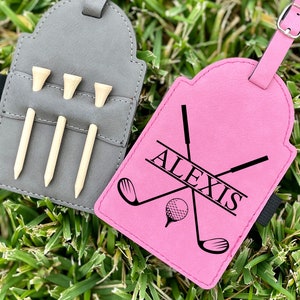 Golf Bag Tag, Golf Gifts for Women, Womens Golf Gifts, Girls Golf Gifts, Pink Golf Stuff, Golf Gifts for Her, Girlfriend Golf Gift Ideas