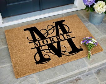 Housewarming Gift, Wedding Gift, Custom Doormat, Personalized Doormat, Closing Gift, Welcome Doormat, Front Door Mat, Monogram Rug