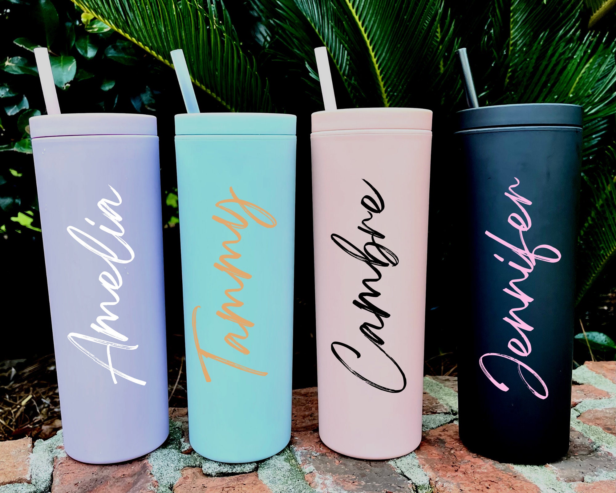 You Are Beautiful - Personalized Acrylic Tumbler With Straw