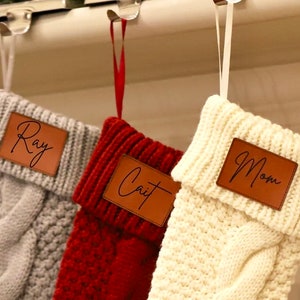 2023 Personalized Christmas Stockings, Family Knitted Christmas Stockings, Custom Christmas Gifts, Trendy Christmas Stockings With Name