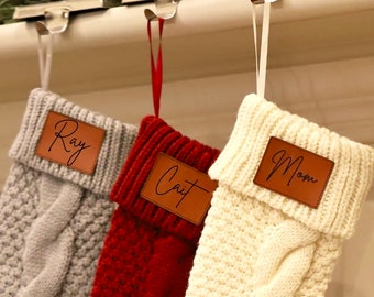 2023 Personalized Christmas Stockings, Family Knitted Christmas Stockings, Custom Christmas Gifts, Trendy Christmas Stockings With Name