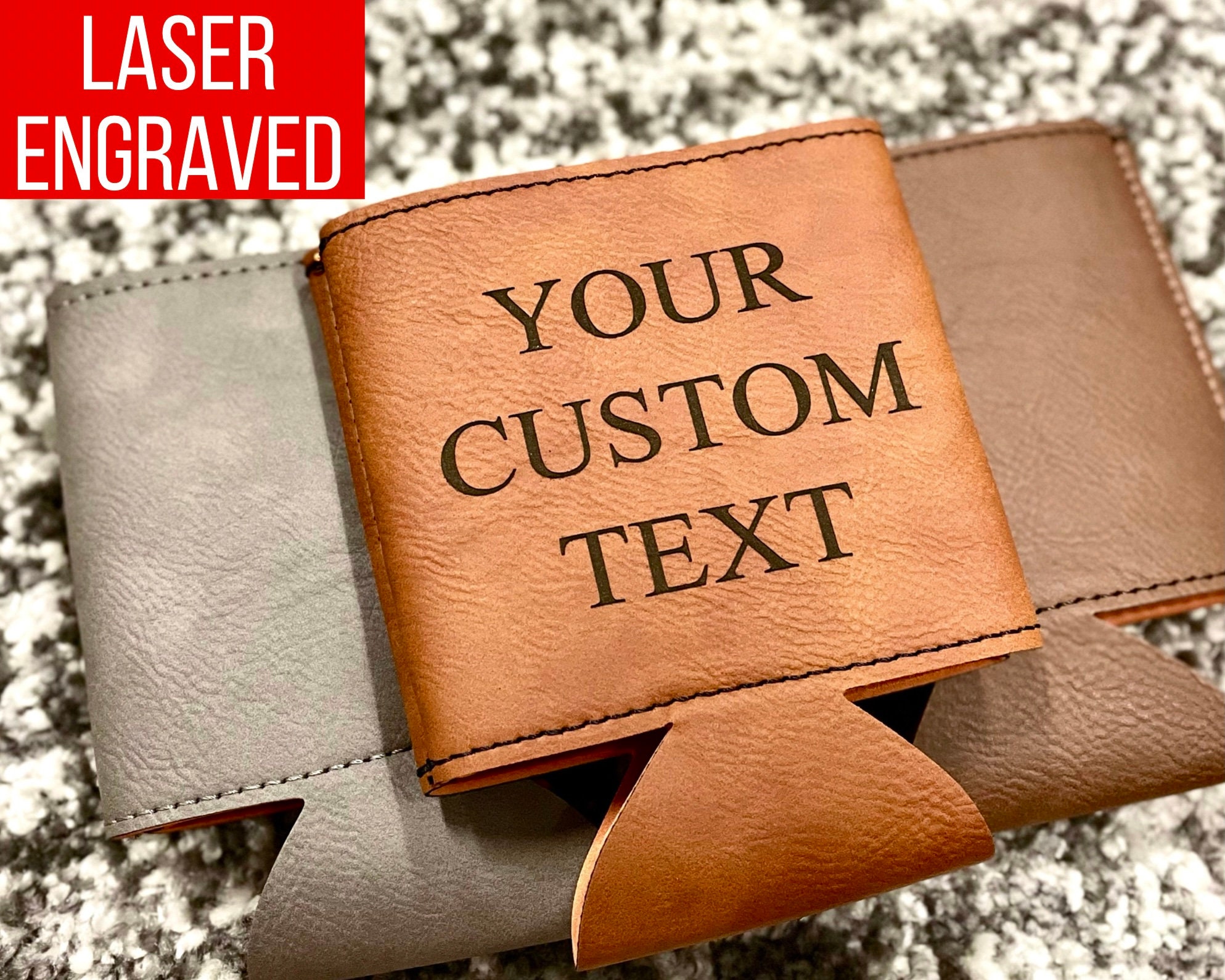Engraved Custom Text Can Coolers, Bachelor Party Gifts, Groomsmen Gifts, Groomsmen Proposals, Beer holder, Beer Can Holder, Bottle Holder
