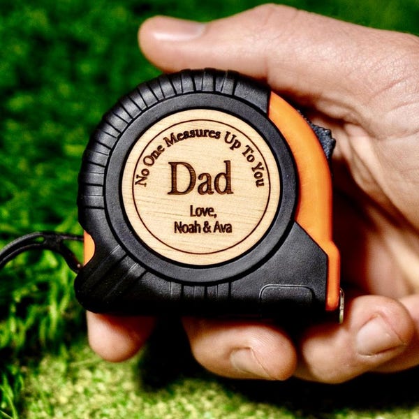 No One Measures Up Personalized Tape Measure, Fathers Day Gift From Daughter, Personalized Gifts For Dad, Gift for Husband, Fathers Day Gift