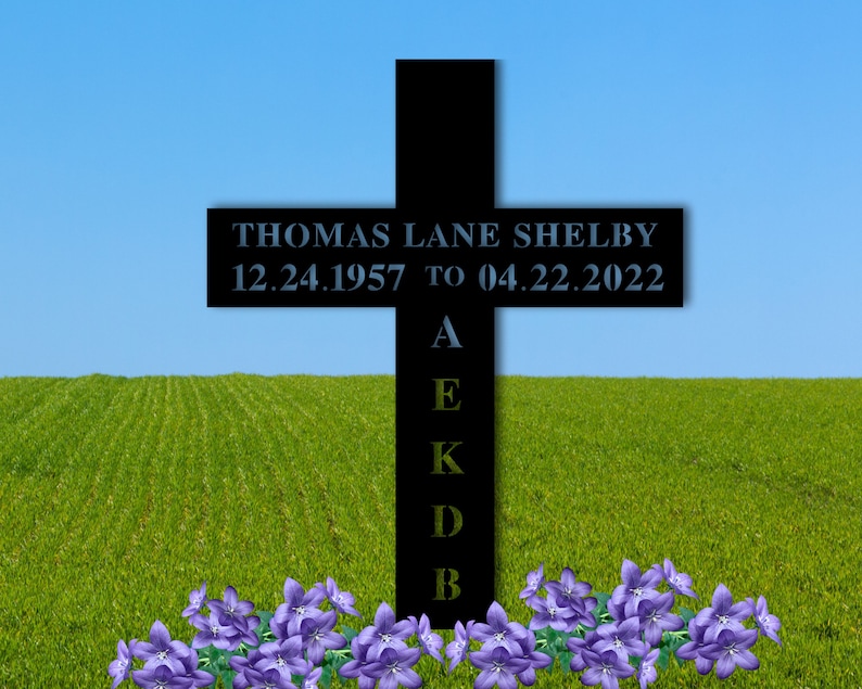 Personalized Memorial Cross, Personalized Grave Site Marker, Temporary ...