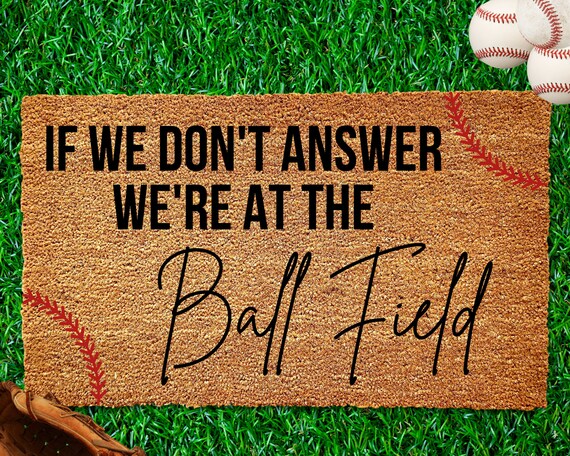 Baseball Welcome Mats, Baseball Doormat, Housewarming Gift, Baseball Gift, Spring Doormat, Porch Decor, Outdoor Doormat, Front Door Doormat