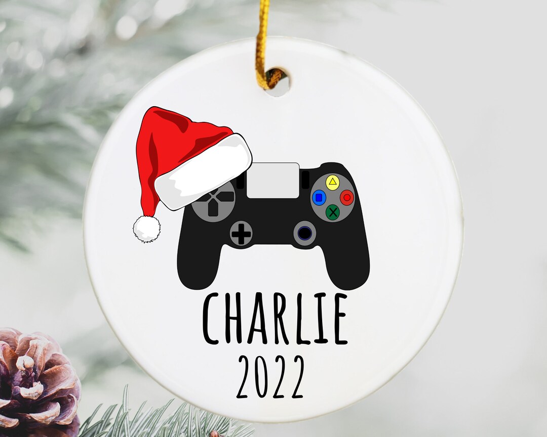 Gaming Christmas Ornament, Video Game Christmas Ornament, Personalized