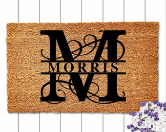 Housewarming Gift, Wedding Gift, Custom Doormat, Personalized Doormat, Closing Gift, Welcome Doormat, Front Door Mat, Monogram Rug