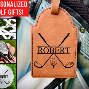 Personalized Golf Gifts, Golf Gifts for Men, Gifts for Him, Groomsmen Gifts, Personalized Golf Balls, Golf Tees, Golf Bag Tag, Divot Tools