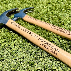 Personalized Fathers Day Hammer for Dad, Papas Engraved Hammer, Fathers Day Gift, Gift for Dad, Gift for Grandpa, Gift for Papa, Papaw Gift