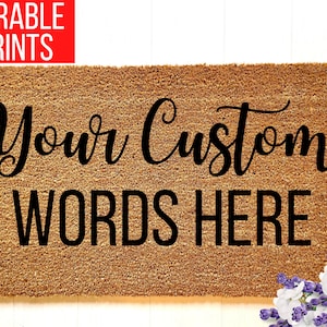 Personalized Doormat-Custom Door Mat-Customized Doormat-Personalized Gift-Custom Gift-Housewarming Gift-Birthday Gift-Welcome Door Mat