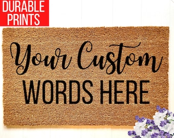 Personalized Doormat-Custom Door Mat-Customized Doormat-Personalized Gift-Custom Gift-Housewarming Gift-Birthday Gift-Welcome Door Mat