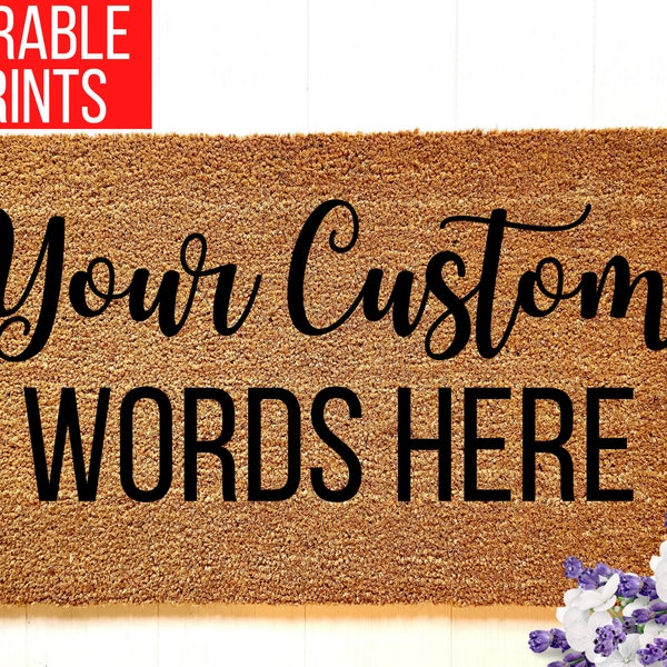 Personalized Doormat-Custom Door Mat-Customized Doormat-Personalized Gift-Custom Gift-Housewarming Gift-Birthday Gift-Welcome Door Mat