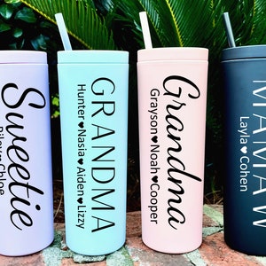 Grandma Gift, Grandma Tumbler, Grandmother Tumbler with Grandkids Names, Nana Gift, Grandparent Gift, Personalized Grandparents Gift, Mamaw