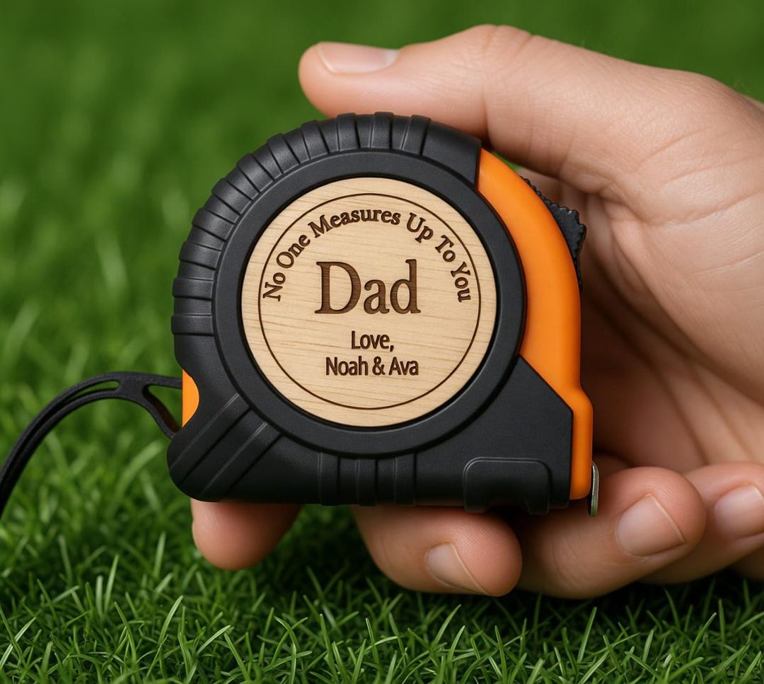 Custom Personalized Tape Measure For Dad – Best Dad Ever Gift With 2-6 Names, 9.84 FT, Fathers Day Present From Son, Daughter, Kids