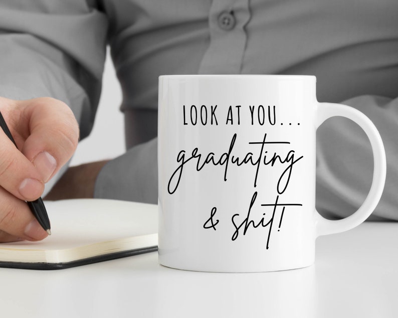 Graduation Mug Gift, Funny Grad Gift for Her, Graduation Gifts, Best Friend Gift, High School Graduation, Gift for Him, Graduation 2023 image 2